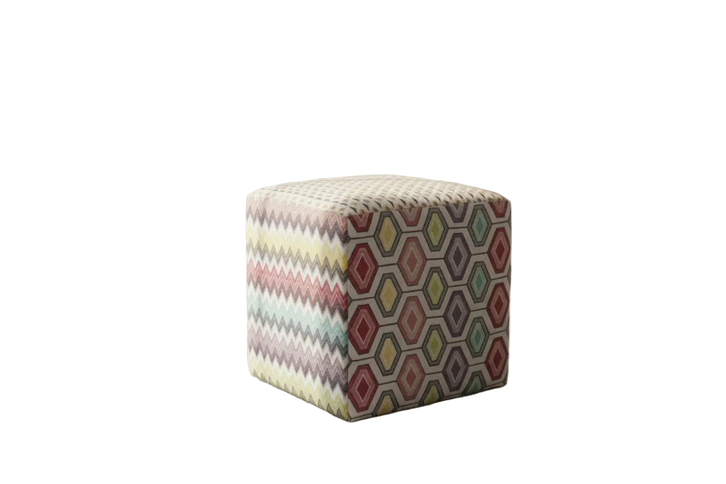 Unicity multi-fabric Pouf.