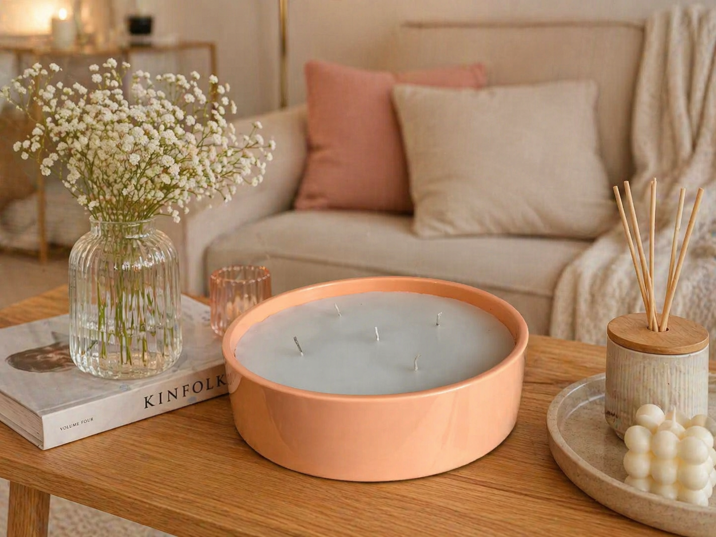 Orange Decorative Candle