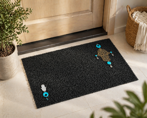 Beaded doormat