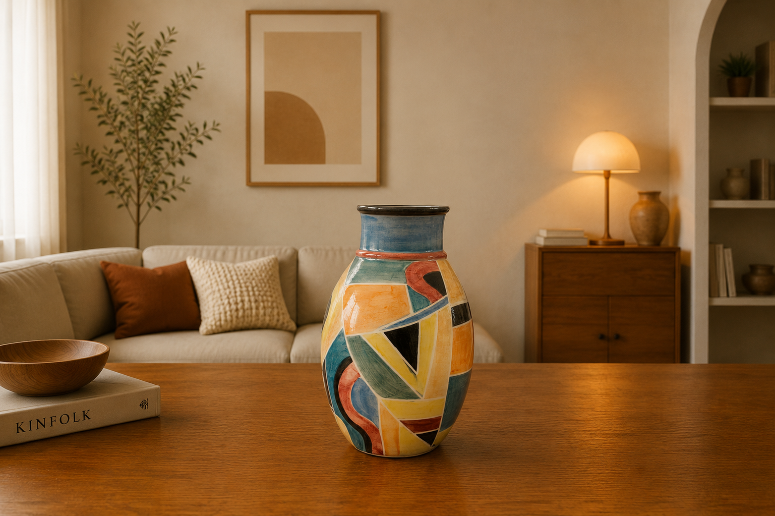 Ceramic Hand Painted vase M