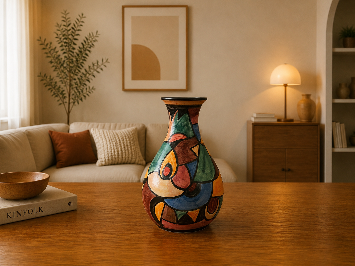 Ceramic Hand Painted vase M