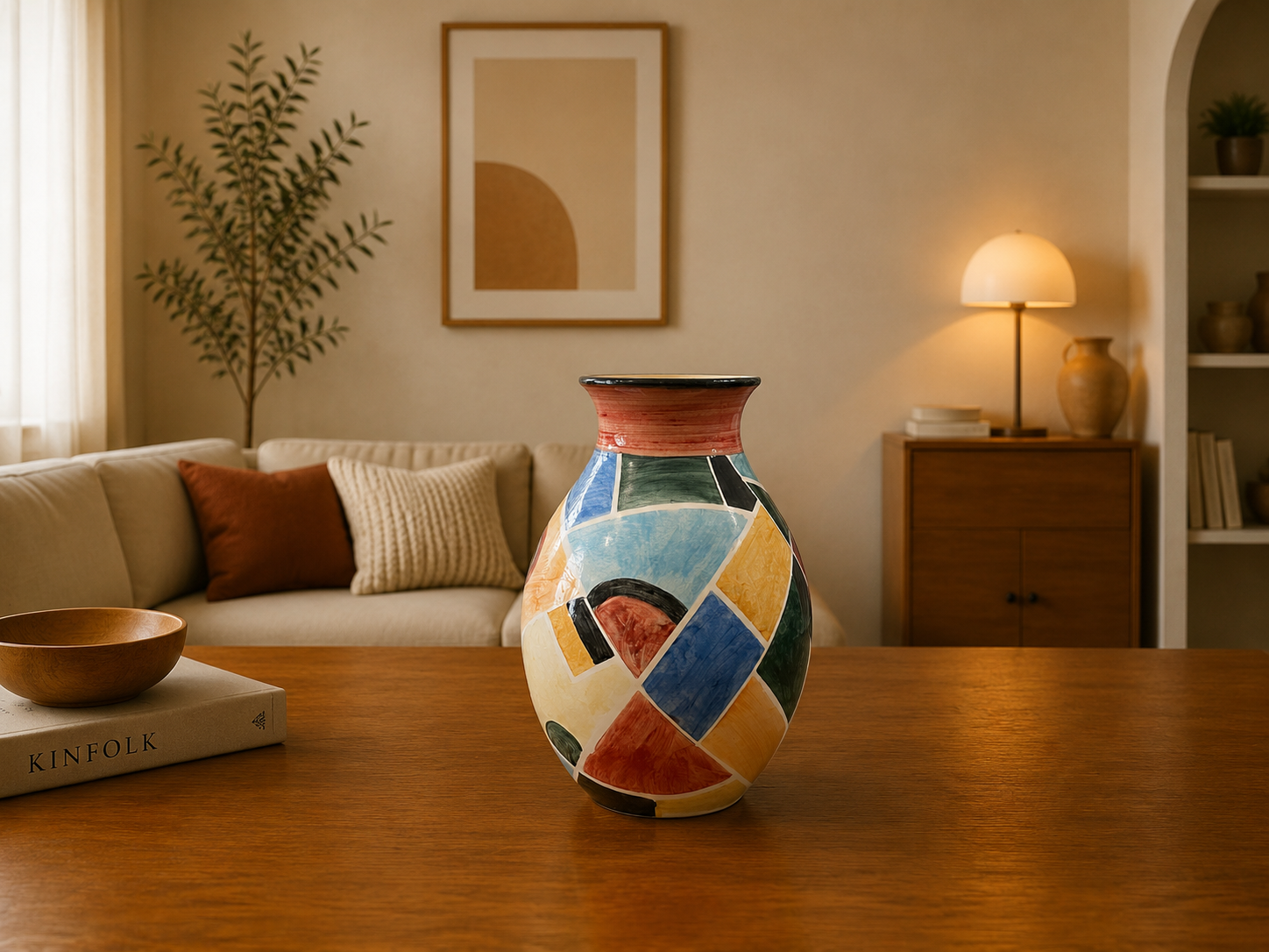 Ceramic Hand Painted vase M
