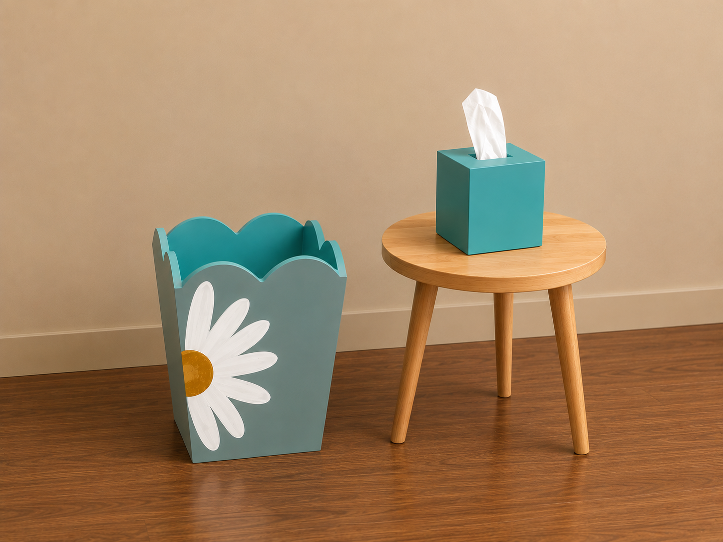Wood Waste Basket