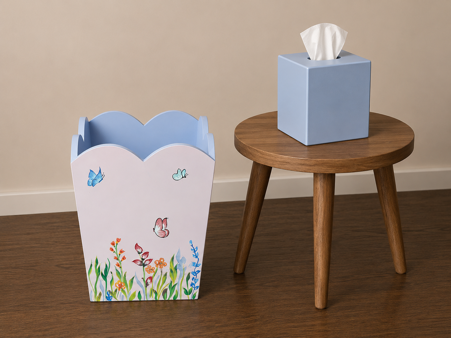 Wood Waste Basket