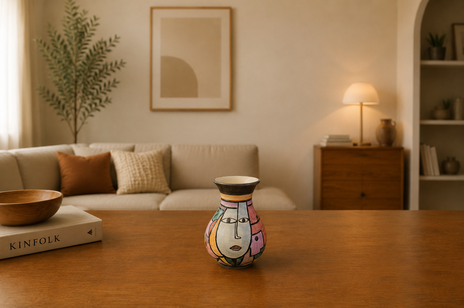 Ceramic	Hand Painted vase XS