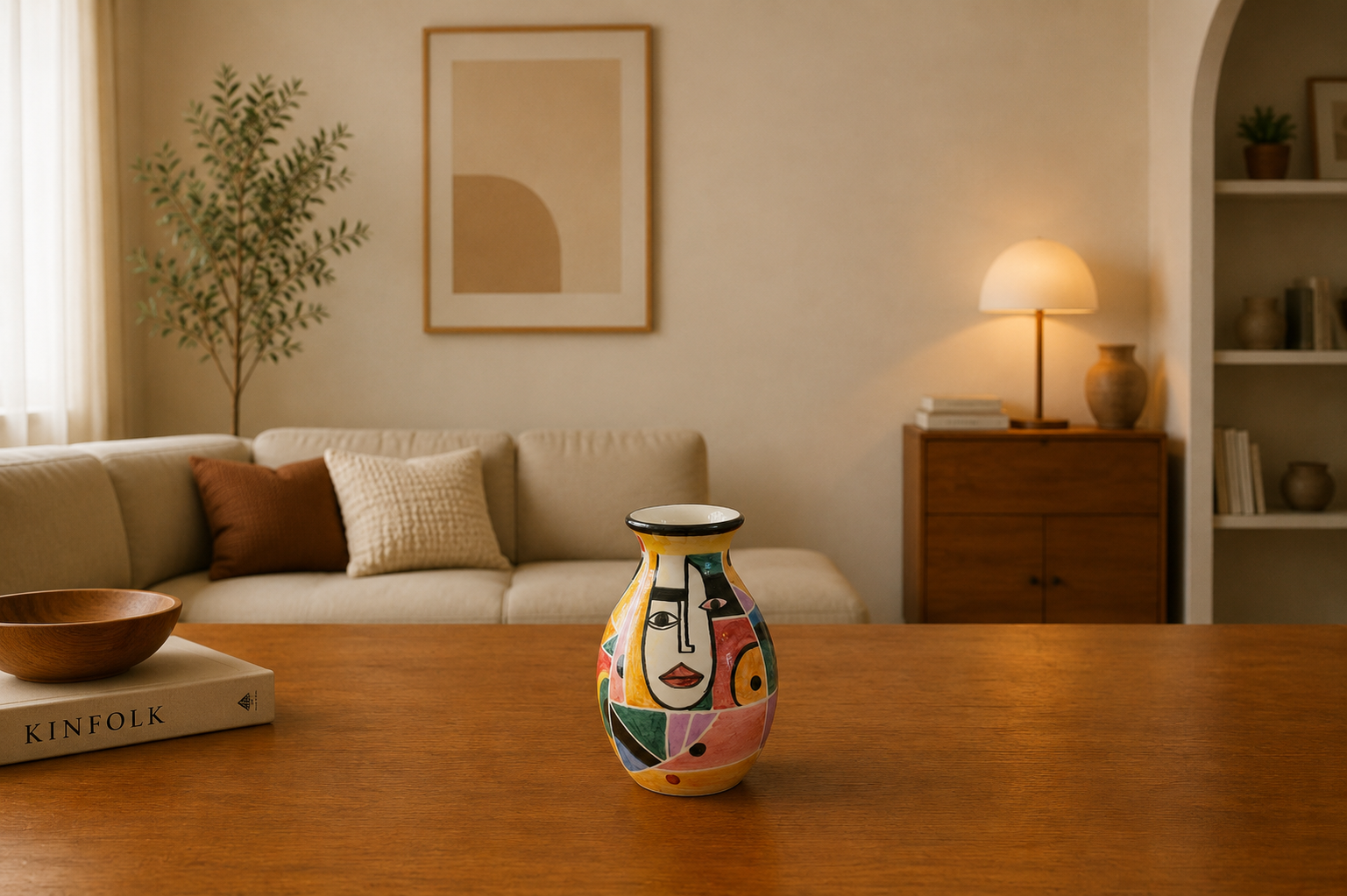 Ceramic	Hand Painted vase XS
