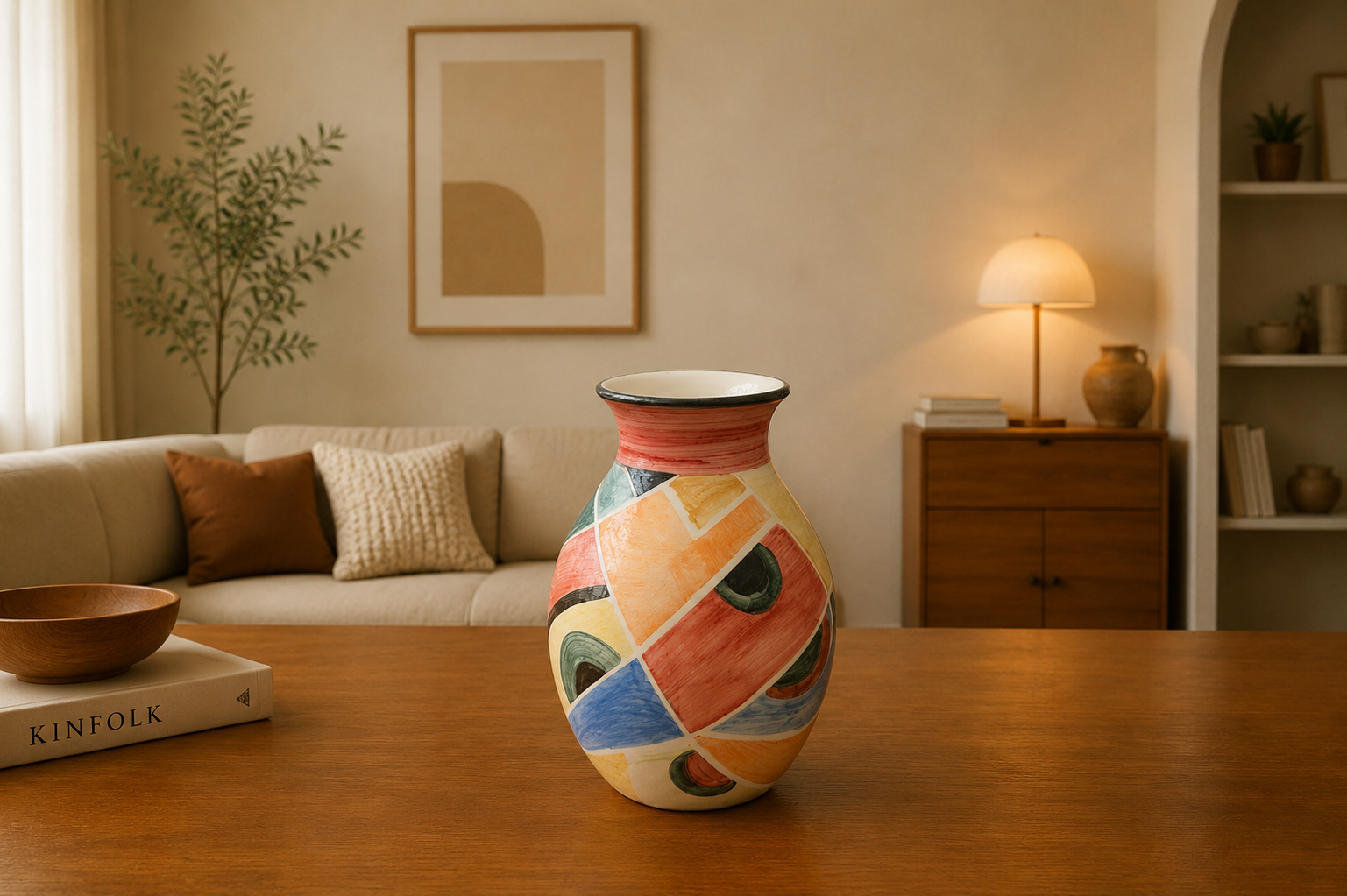 Ceramic Hand Painted vase M