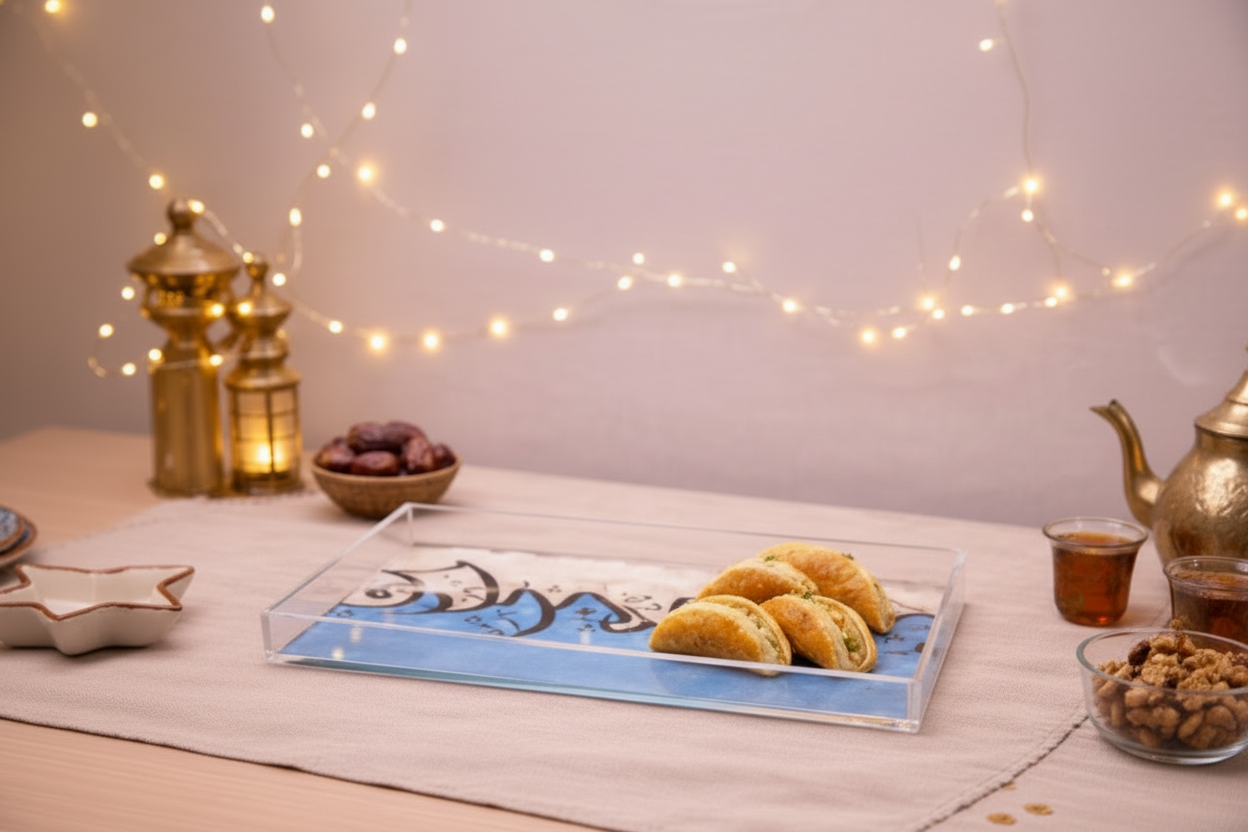 Arabic calligraphy Serving Tray