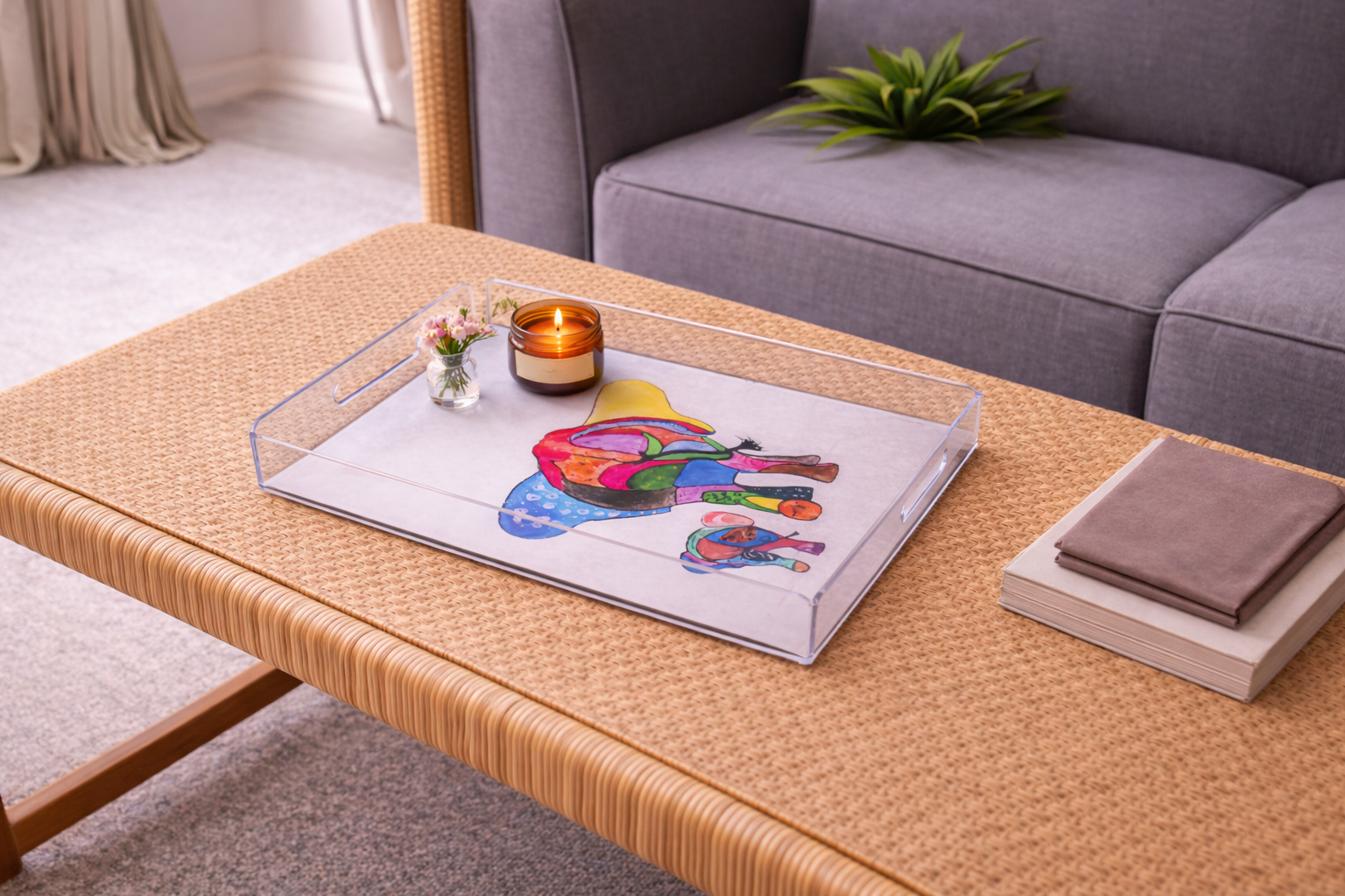 Colorful Elephant Tray