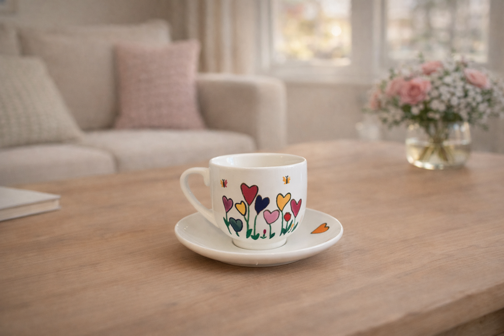 Hand-Painted Coffee Cups
