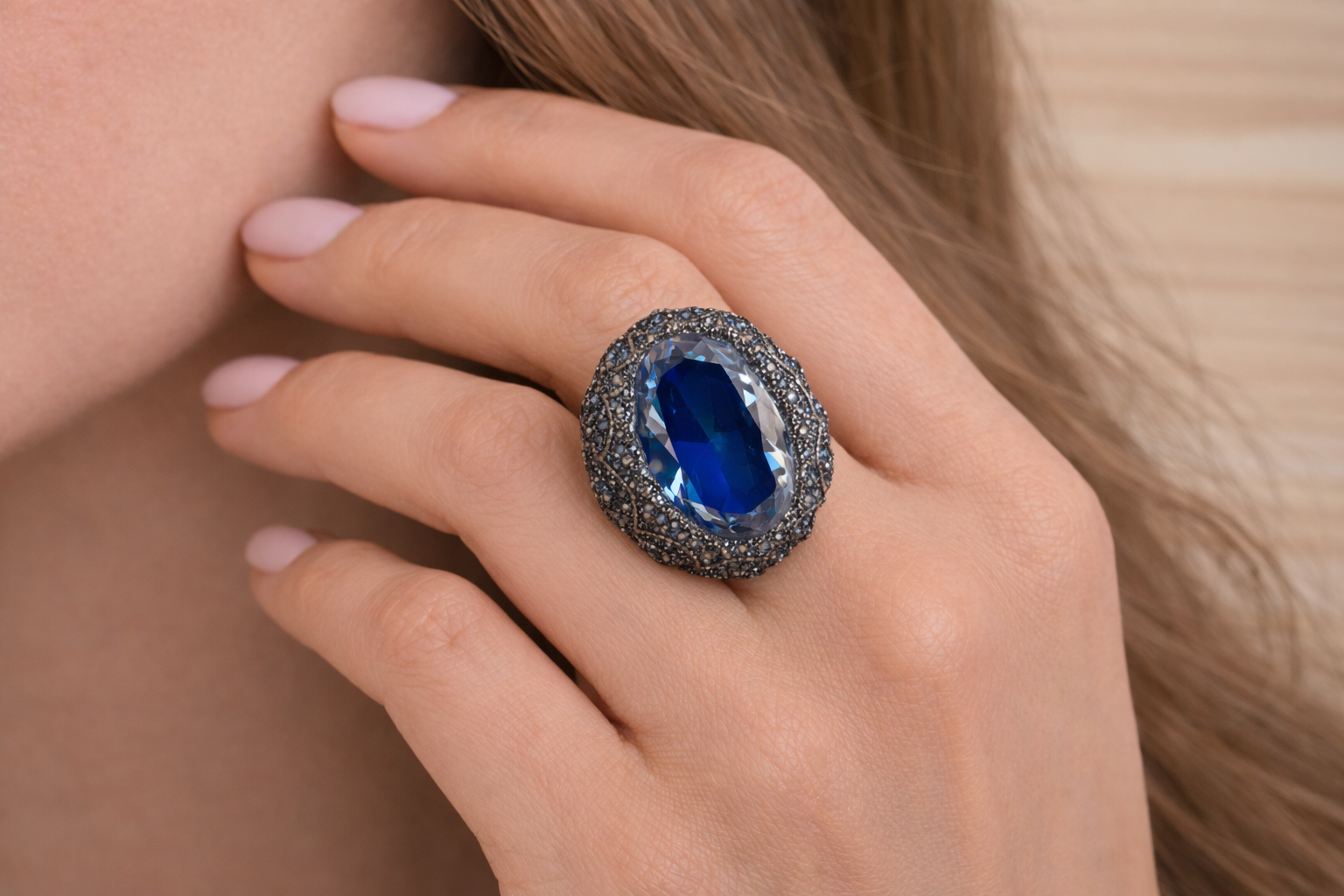 Royal Blue Sapphire Ring