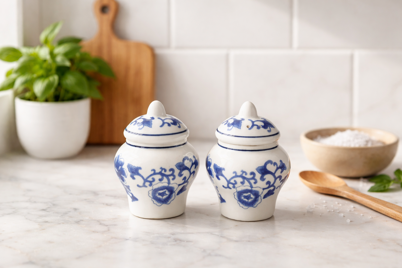 Marble Salt & Pepper Set
