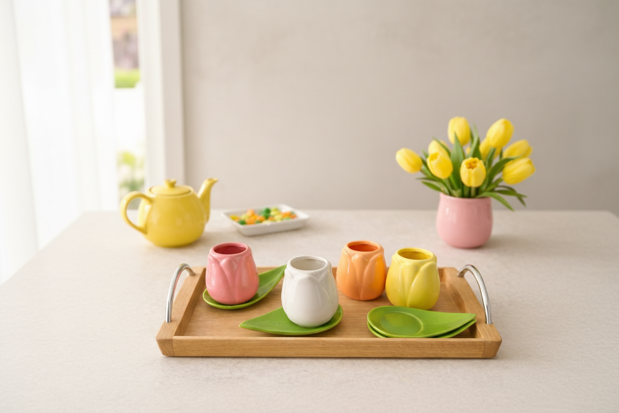 Tulip espresso cups/ set of 4
