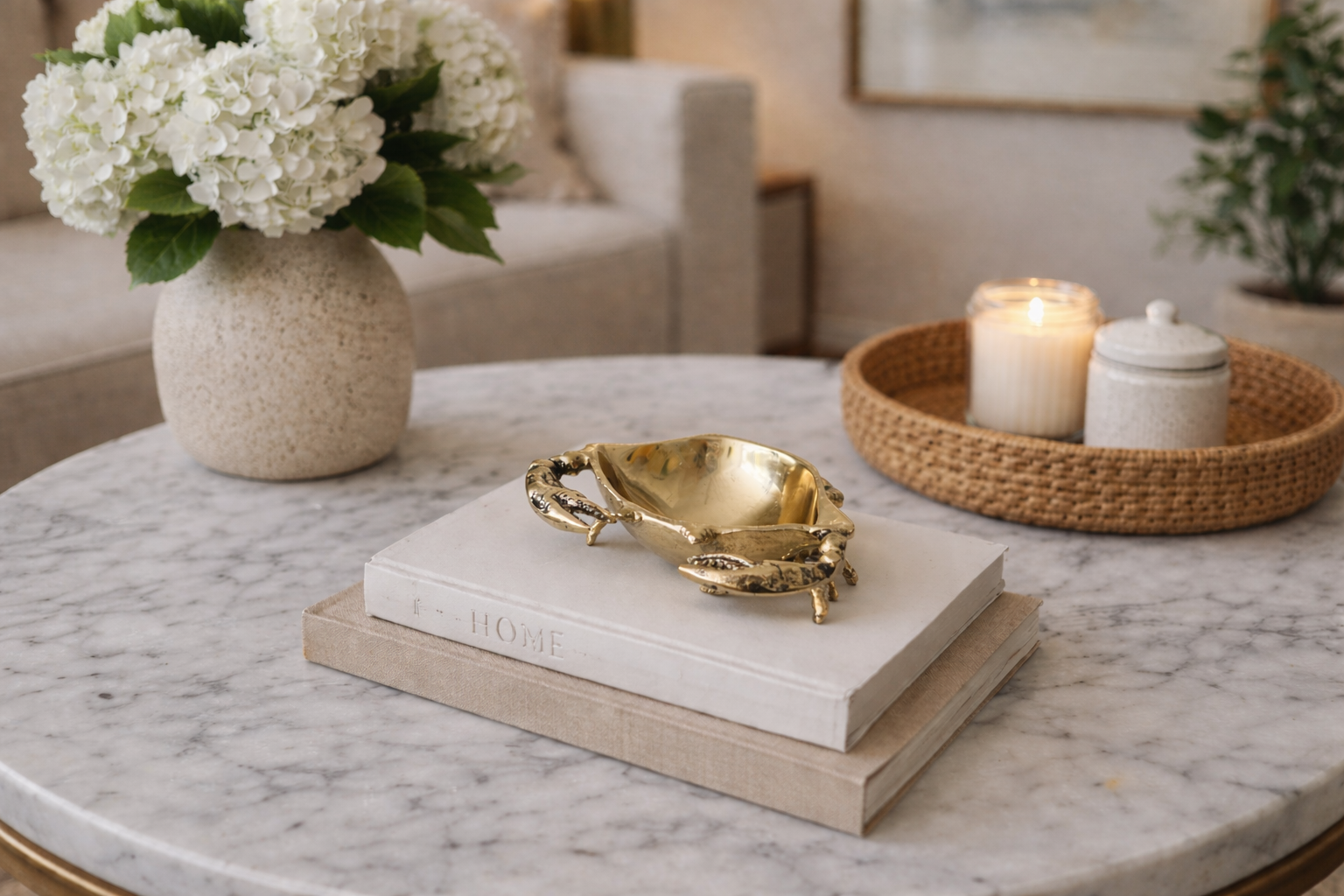 Golden Crab Trinket Dish