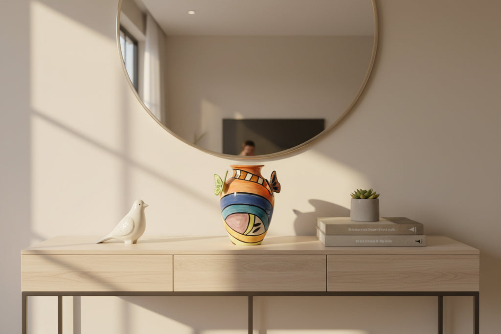 Hand-made Art Glass Vase