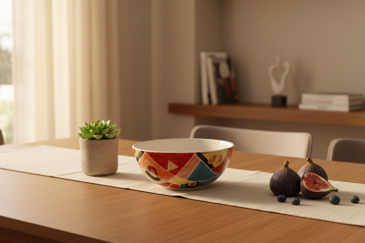 Handmade & painted Decorative Ceramic Bowl