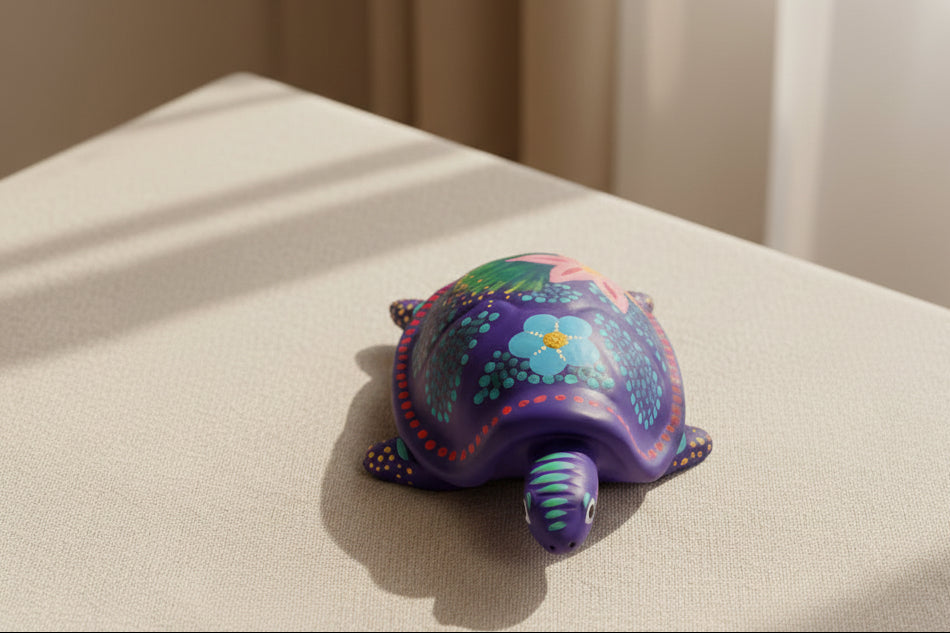 Large Turtle – Colorful Folk Art Decor