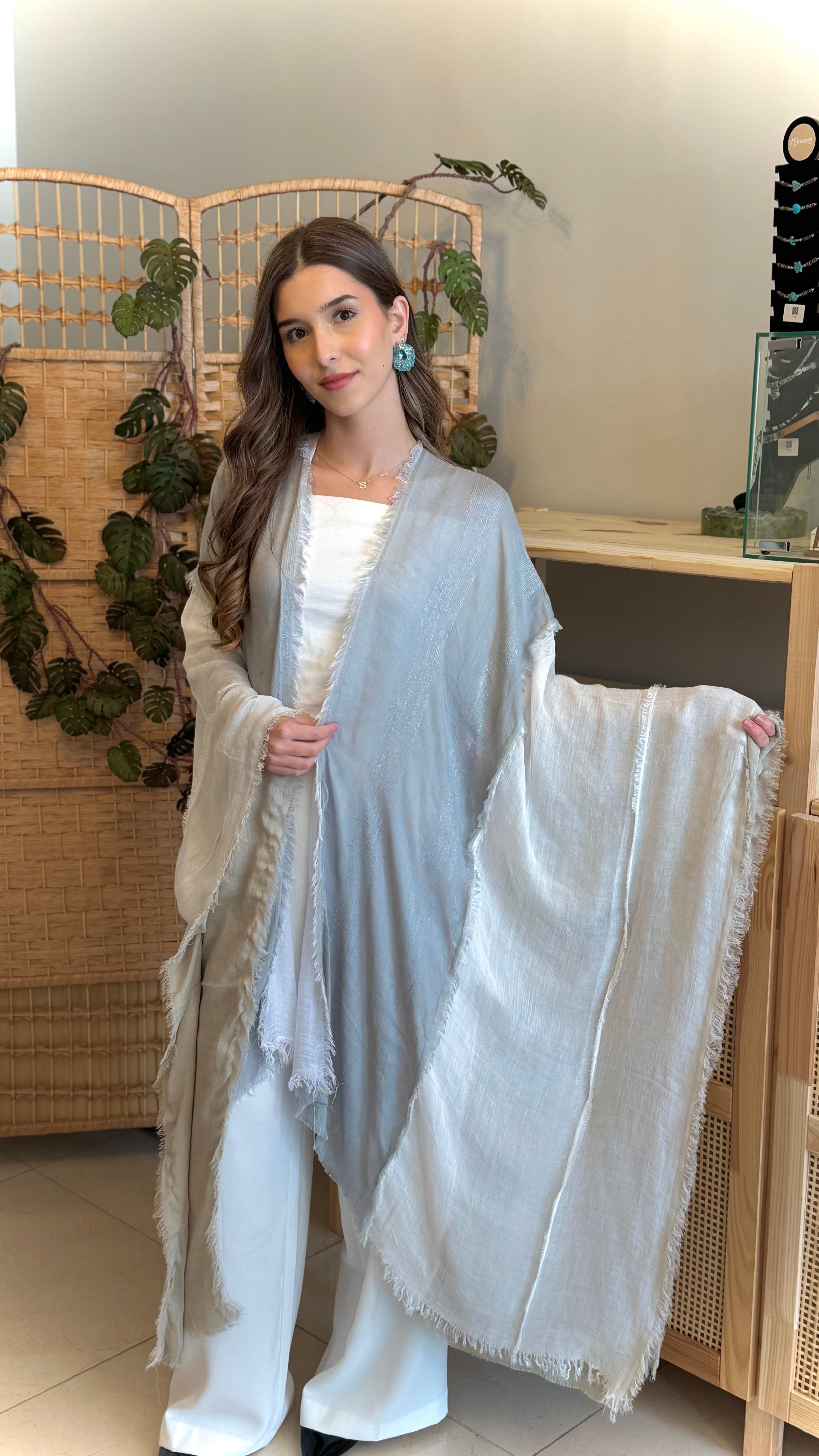 Light grey abaya