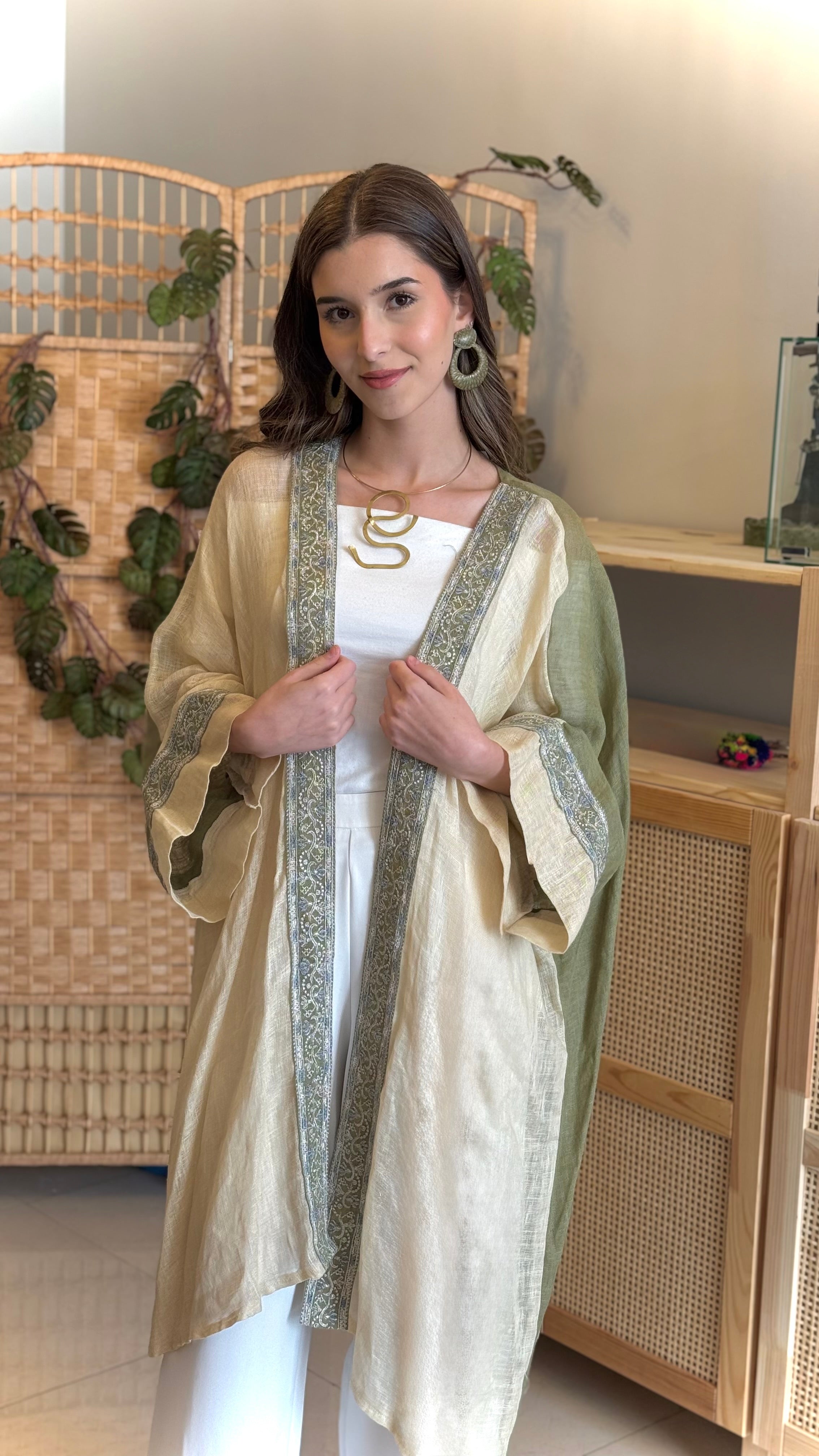 Olive Breeze Abaya