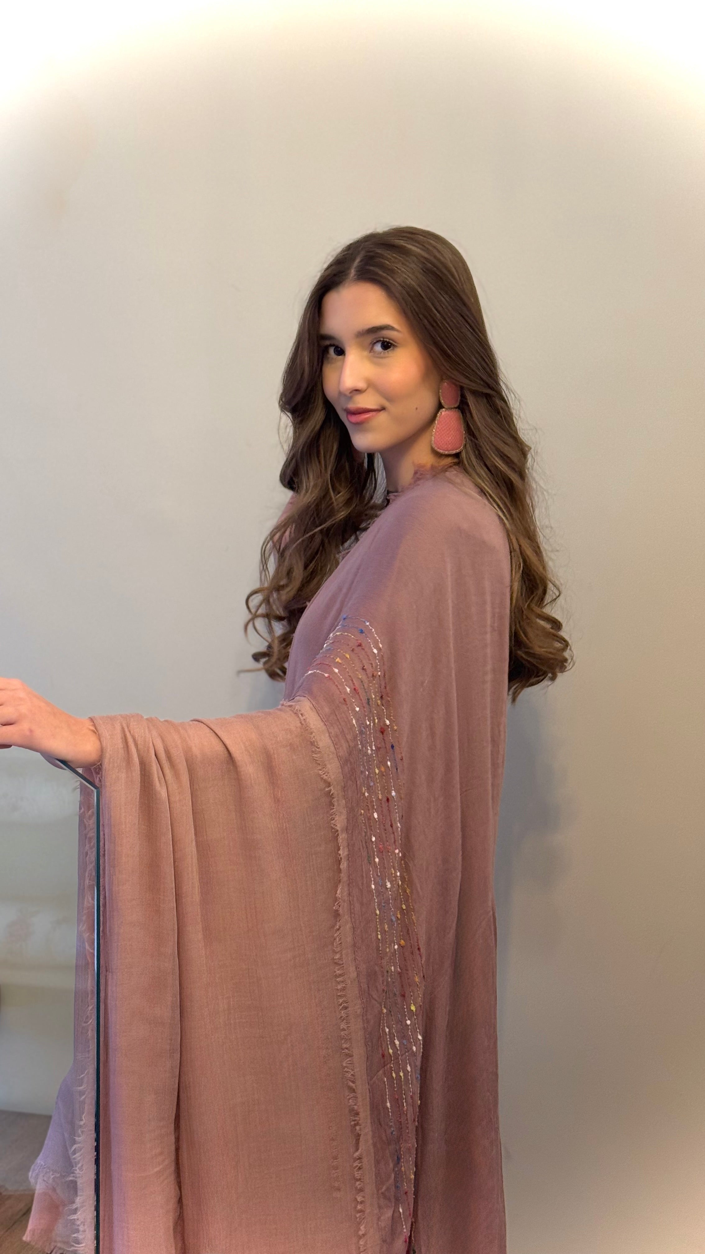 Rose Mist Abaya