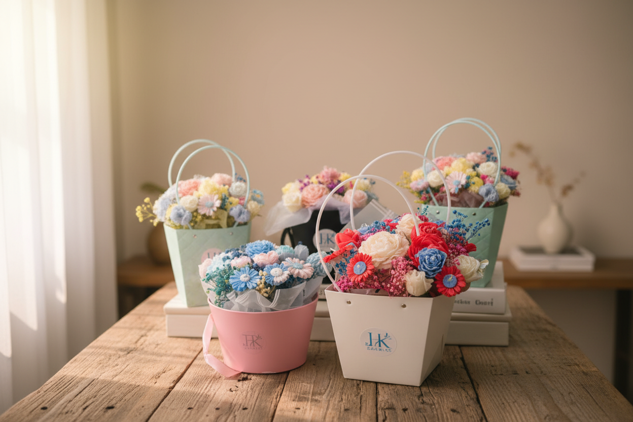 Blooming Candle Bouquets
