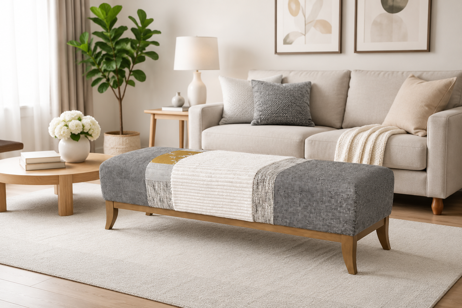 Unicity Multi-Fabric Bench 150cm