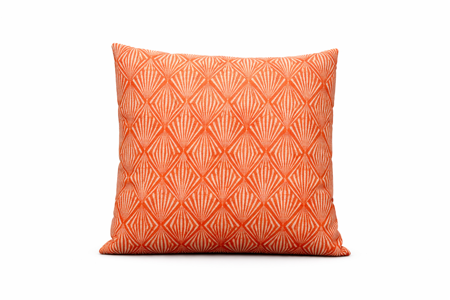 Terracotta Geometric Cushion