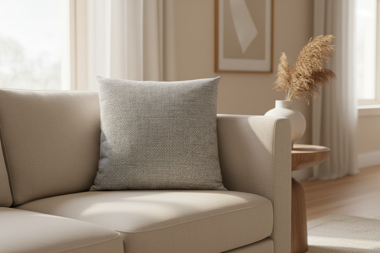 Textured Grey Cushion