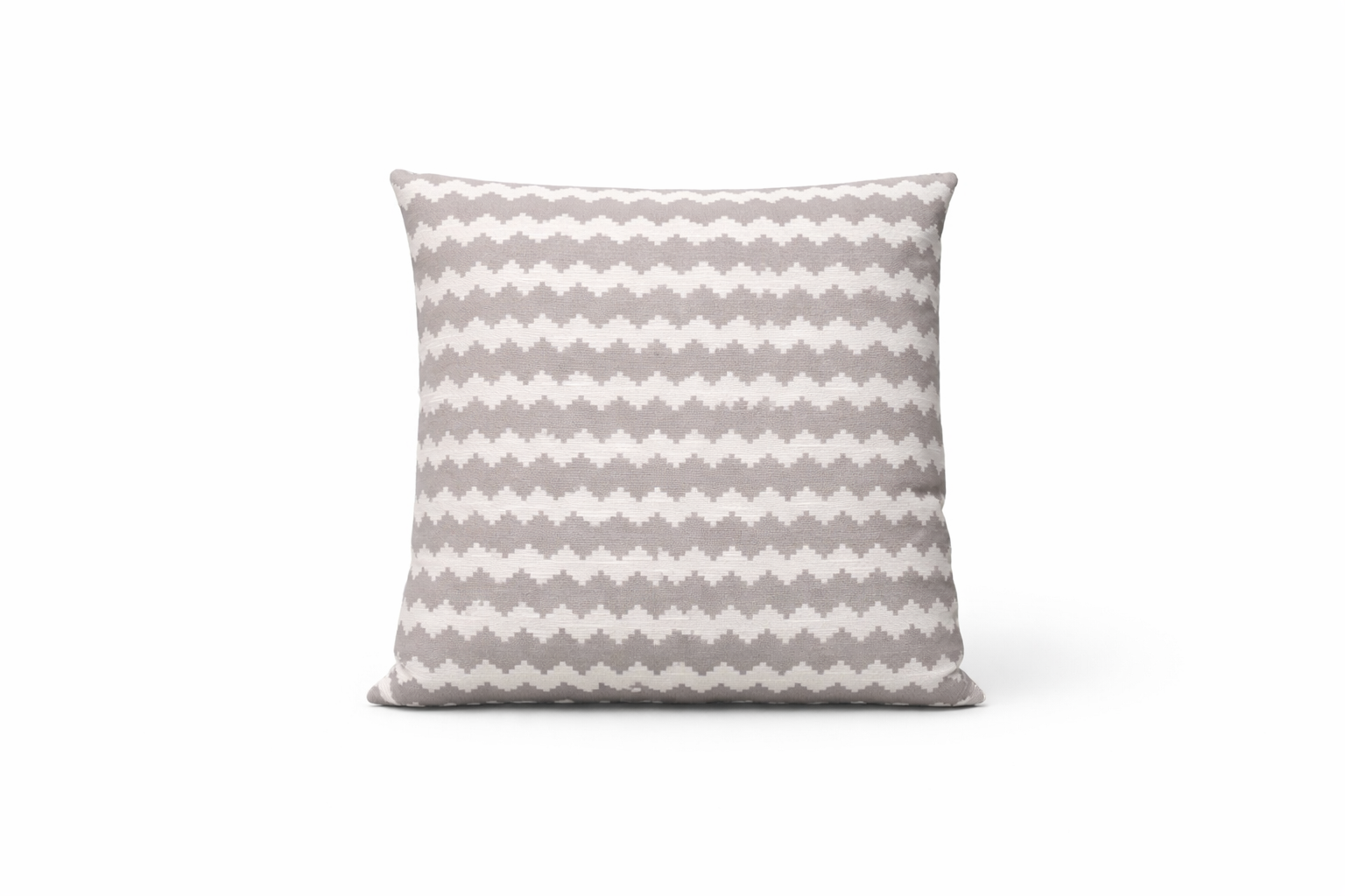Neutral Zigzag Pattern Cushion